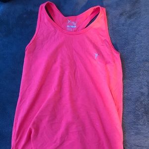 pink active wear kids tank top